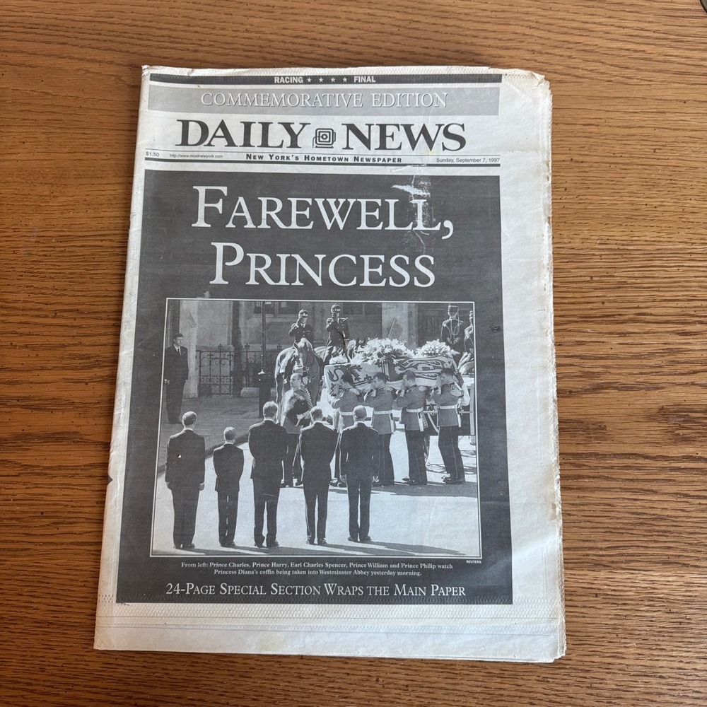 Daily News Newspaper September 7 1997 Princess Diana Commemorative Edition